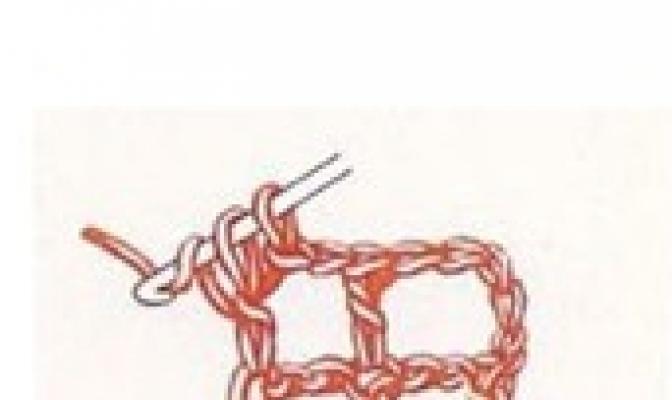 Схема филейного вязания крючком салфеток, скатерти и прочих изделий