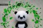 Вязание крючком панда на китайском языке